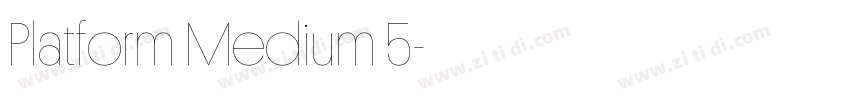 Platform Medium 5字体转换